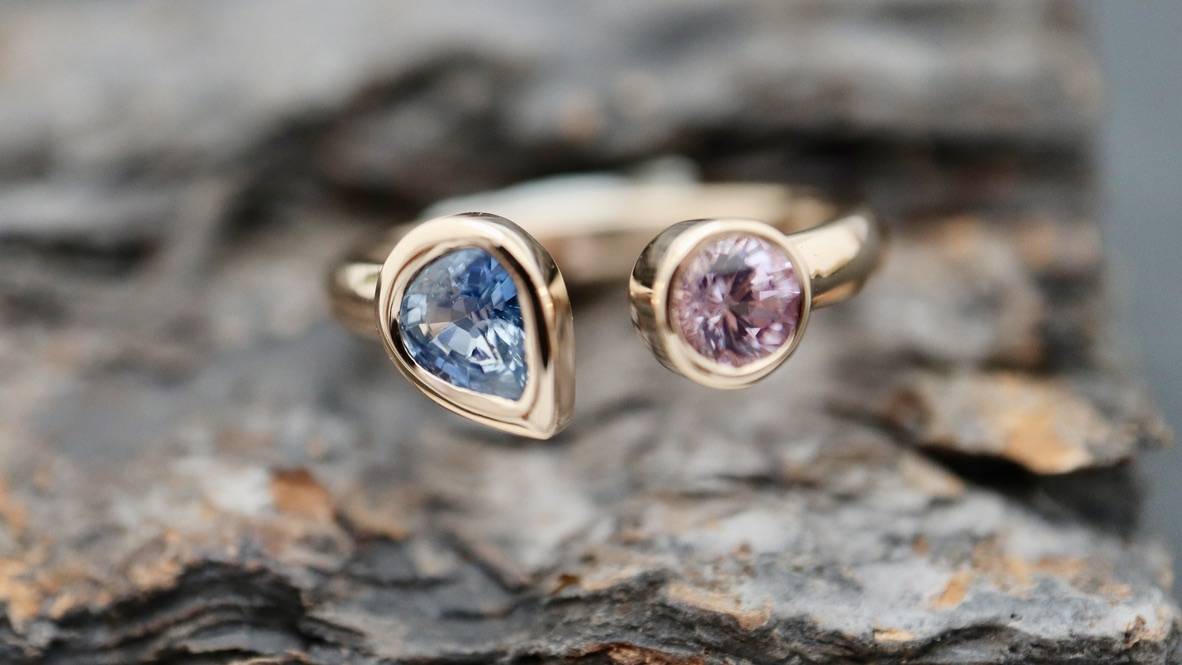 Bague or rose Toi et Moi