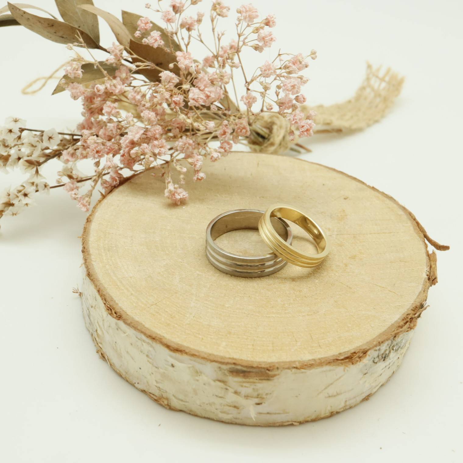 Duo alliances fantaisies or et platine 