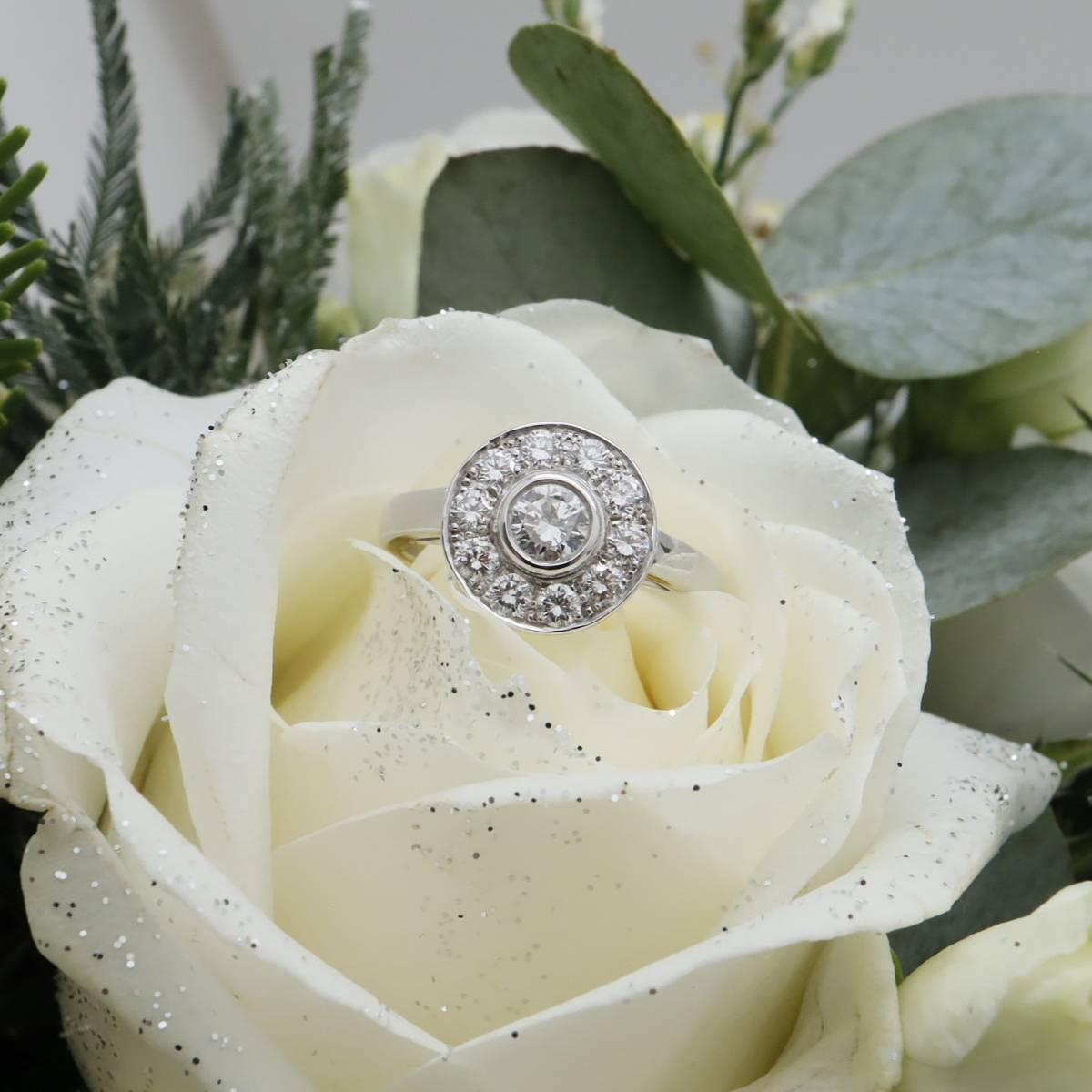 Bague mariage or blanc diamant joaillerie Le Bouscat